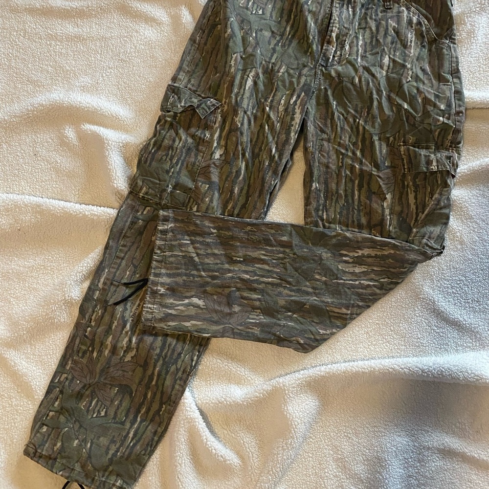 Camouflage Cargo Pants size large with adjustable waist